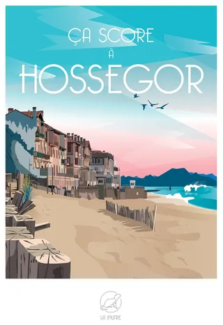 Puzzle Ca Score A HOSSEGOR - 1000 pièces van La Loutre – doos 1 van 2