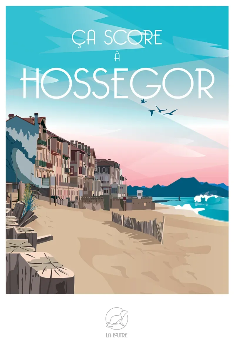 Puzzle Ca Score A HOSSEGOR - 1000 pièces van La Loutre – doos 1 van 2