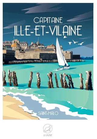 Puzzle Capitaine ILLE-ET-VILAINE - Saint-Malo - 1000 pièces von La Loutre – Schachtel 1 von 2