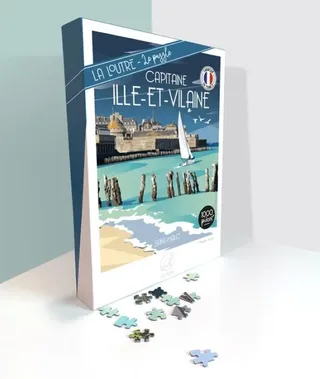 Puzzle Capitaine ILLE-ET-VILAINE - Saint-Malo - 1000 pièces von La Loutre – Schachtel 2 von 2