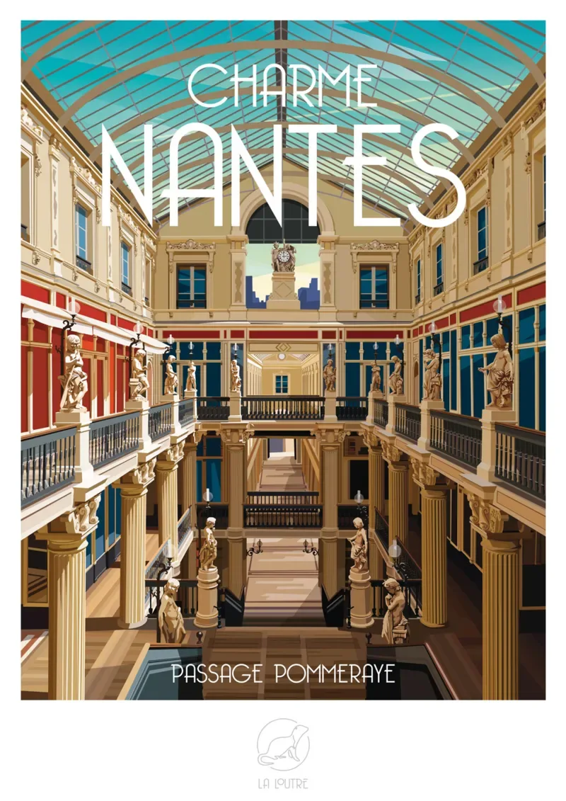 Puzzle Charme Nantes - Pommeraye - 1000 pièces de La Loutre – boîte