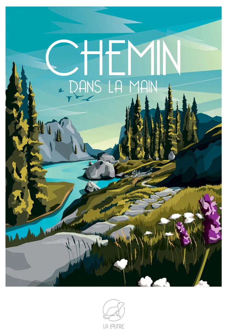 Puzzle CHEMIN dans la Main - 1000 pièces de La Loutre – boîte