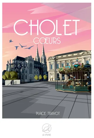 Puzzle CHOLET Coeurs - 1000 pièces de La Loutre – boîte 1 sur 2