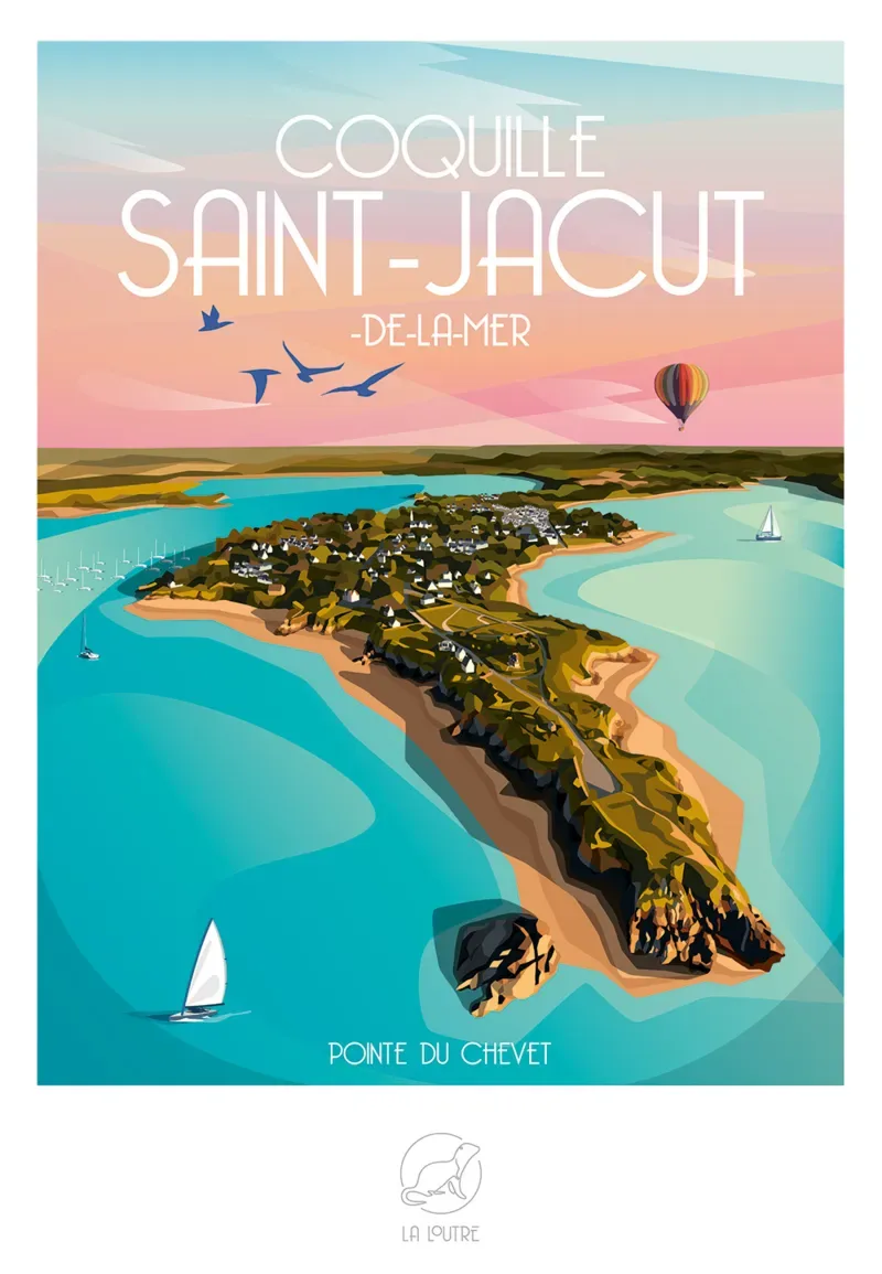 Puzzle Coquille SAINT-JACUT-DE-LA-MER - Pointe du Chevet - 1000 pièces van La Loutre – doos 1 van 2