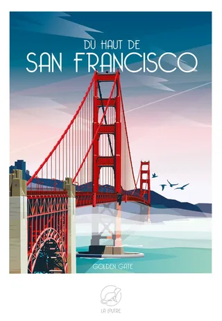 Puzzle Du Haut de SAN FRANCISCO - Golden Gate - 1000 pièces from La Loutre – box 1 of 2