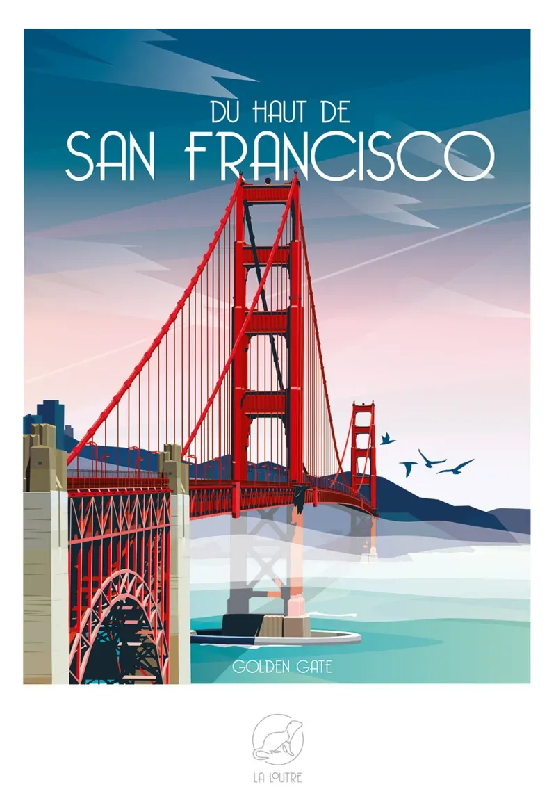 Puzzle Du Haut de SAN FRANCISCO - Golden Gate - 1000 pièces from La Loutre – box 1 of 2