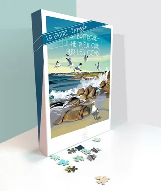 Puzzle En BRETAGNE Il ne pleut que sur les Cons - 1000 pièces from La Loutre – box 2 of 2
