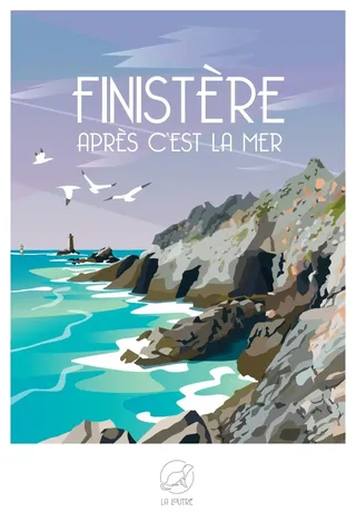 Puzzle FINISTERE Après c'est la Mer - 1000 pièces van La Loutre – doos 1 van 2