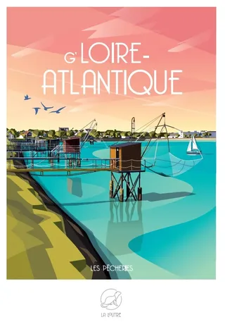 Puzzle G'LOIRE-ATLANTIQUE - Les Pêcheries - 1000 pièces fra La Loutre – æske 1 af 2