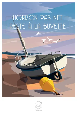 Puzzle HORIZON pas net, reste à la buvette - 1000 pièces de La Loutre – boîte 1 sur 2