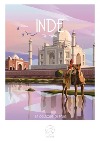 Puzzle INDE Taj Mahal - 1000 pièces de La Loutre – boîte 1 sur 2