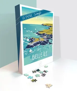 Puzzle Je m'exile à BELLE-ÎLE - 1000 pièces de La Loutre – boîte 2 sur 2