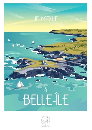 Puzzle Je m'exile à BELLE-ÎLE - 1000 pièces de La Loutre – boîte 1 sur 2