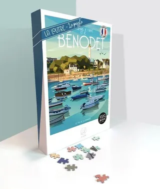 Puzzle Je t'aimais, je t'aime et je BÉNODET - 1000 pièces van La Loutre – doos 2 van 2