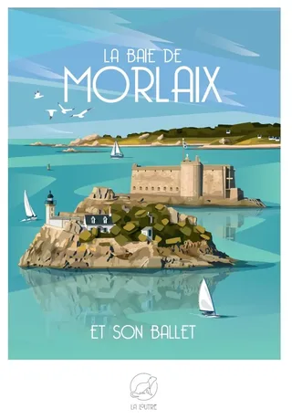 Puzzle La Baie de MORLAIX et son Ballet - 1000 pièces de La Loutre – boîte 1 sur 2