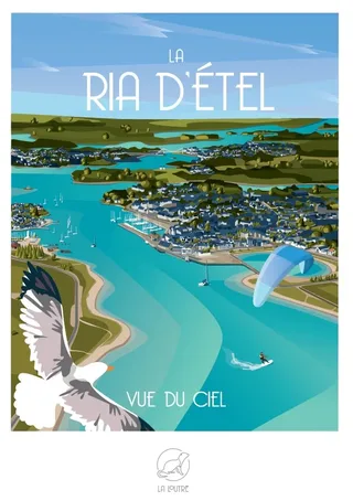 Puzzle La RIA D'ETEL vue du Ciel - 1000 pièces de La Loutre – boîte 1 sur 2