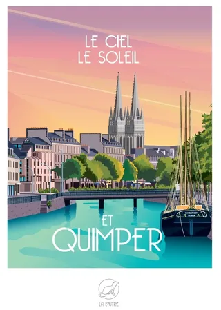 Puzzle Le Ciel Le Soleil et QUIMPER - 1000 pièces van La Loutre – doos 1 van 2