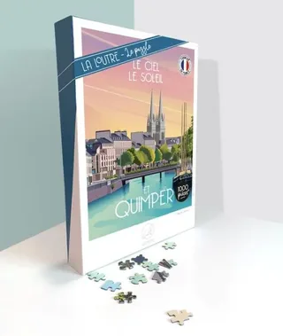 Puzzle Le Ciel Le Soleil et QUIMPER - 1000 pièces van La Loutre – doos 2 van 2