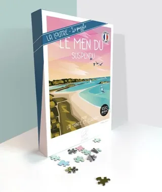 Puzzle LE MEN DU Suspendu - Entre LA TRINITE et CARNAC - 1000 pièces from La Loutre – box 2 of 2