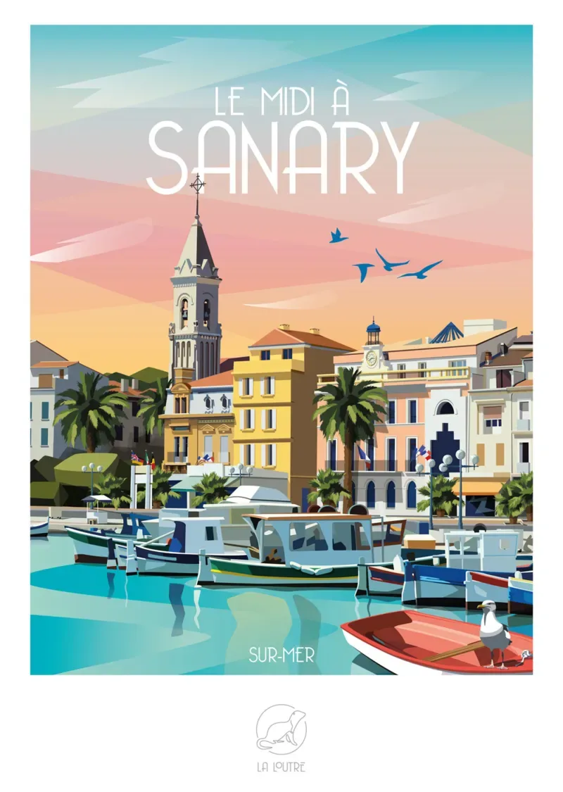 Puzzle Le midi à SANARY - 1000 pièces from La Loutre – box 1 of 2