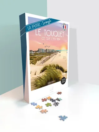 Puzzle LE TOUQUET CE QUE C'EST BIEN - 1000 pièces de La Loutre – boîte 2 sur 2