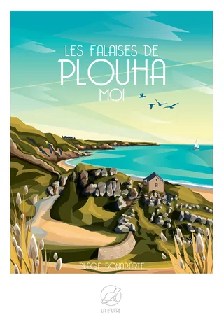 Puzzle Les Falaises de PLOUHA Moi - Plage Bonaparte - 1000 pièces from La Loutre – box 1 of 2