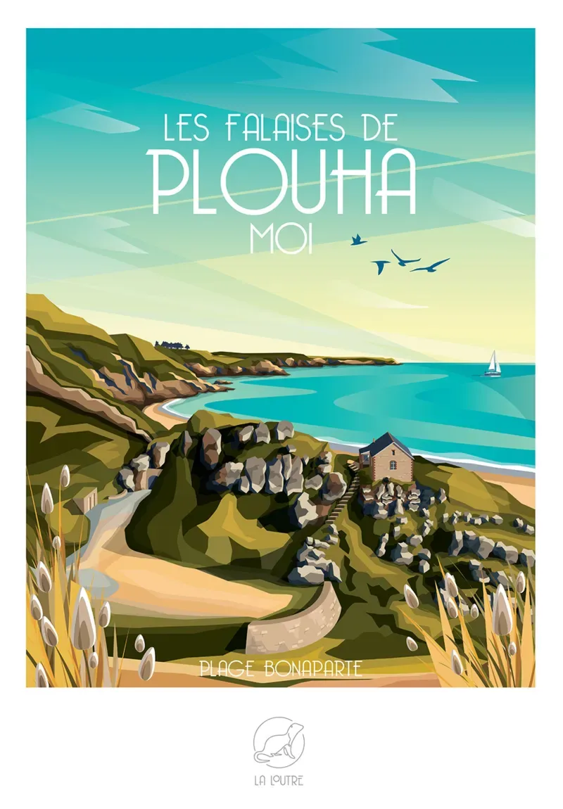 Puzzle Les Falaises de PLOUHA Moi - Plage Bonaparte - 1000 pièces from La Loutre – box 1 of 2