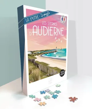 Puzzle Les sternes d'AUDIERNE Plage de trescadec - 1000 pièces from La Loutre – box 2 of 2