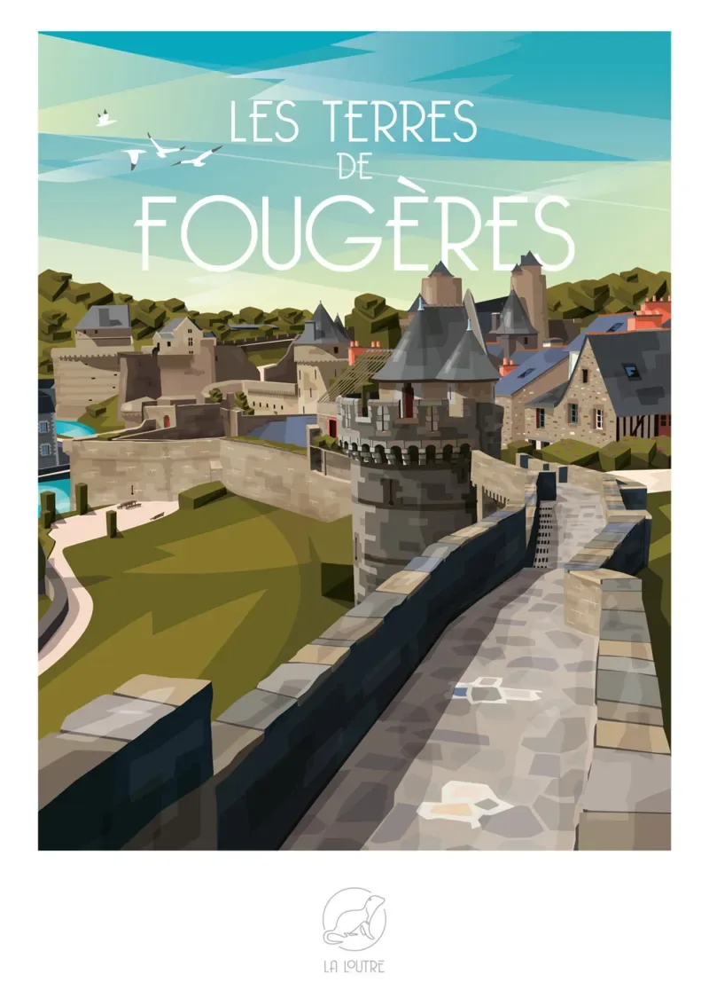 Puzzle Les terres de FOUGÈRES - 1000 pièces from La Loutre – box 1 of 2