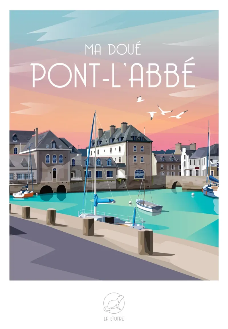 Puzzle Ma doué PONT-L'ABBÉ - 1000 pièces from La Loutre – box 1 of 2