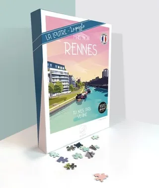Puzzle Mais Non RENNES - Tu n'es pas Vilaine - 1000 pièces from La Loutre – box 2 of 2