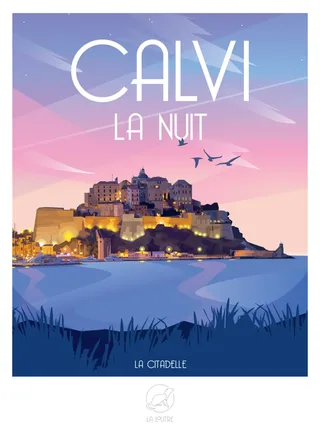 Puzzle Mini Puzzle - Calvi La Nuit - La Citadelle - 51 à 99 pièces from La Loutre – box 2 of 2
