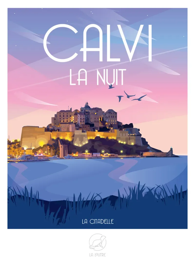 Puzzle Mini Puzzle - Calvi La Nuit - La Citadelle - 51 à 99 pièces from La Loutre – box 2 of 2