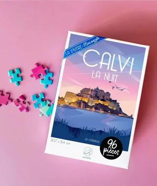 Puzzle Mini Puzzle - Calvi La Nuit - La Citadelle - 51 à 99 pièces from La Loutre – box 1 of 2