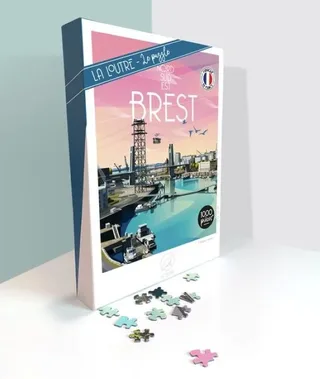 Puzzle Nord Sud Est BREST - 1000 pièces van La Loutre – doos 2 van 2