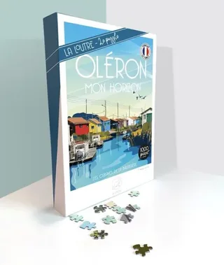 Puzzle OLERON mon Horizon - Les Cabanes de la Baudissière - 1000 pièces von La Loutre – Schachtel 2 von 2