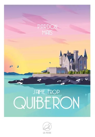 Puzzle Pardon mais j'aime trop QUIBERON - 1000 pièces von La Loutre – Schachtel 1 von 2