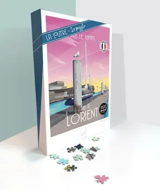 Puzzle Pas le Temps, J'suis à LORIENT - 1000 pièces van La Loutre – doos 2 van 2