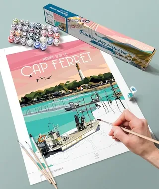 Puzzle Peinture par Numéros - Cap Ferret van La Loutre – doos 1 van 2