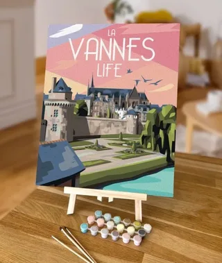 Puzzle Peinture par Numéros - Remparts de Vannes de La Loutre – boîte 2 sur 2