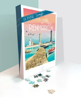 Puzzle Plein Phare sur Penmarc'h - Phare d'Eckmühl - 1000 pièces de La Loutre – boîte 2 sur 2