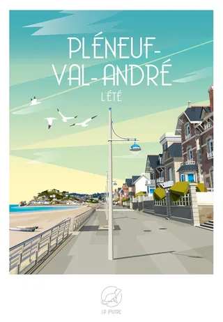 Puzzle PLENEUF-VAL-ANDRE l'été - 1000 pièces van La Loutre – doos 1 van 2