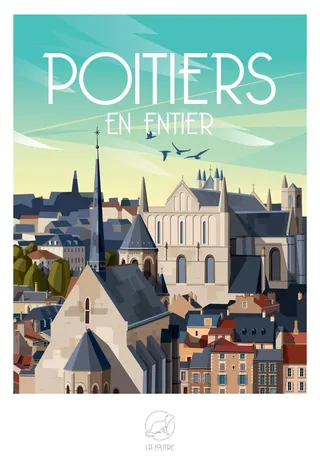 Puzzle POITIERS EN ENTIER - 1000 pièces de La Loutre – boîte 1 sur 2