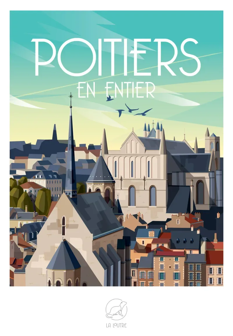 Puzzle POITIERS EN ENTIER - 1000 pièces de La Loutre – boîte 1 sur 2