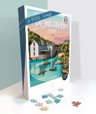 Puzzle PONT-AVEN-ement - Le Moulin - 1000 pièces de La Loutre – boîte 2 sur 2