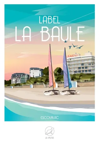 Puzzle Puzzle Mini 96 Pièces - Label LA BAULE - Escoublac - 51 à 99 pièces van La Loutre – doos 2 van 2