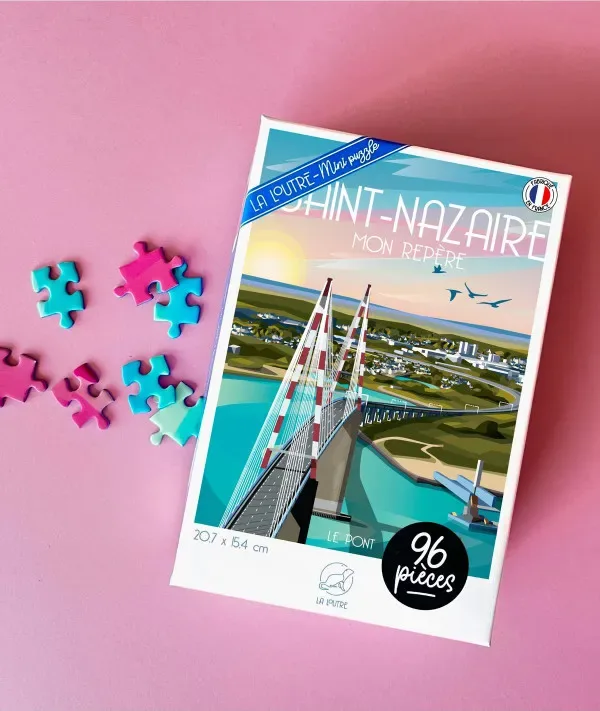 Puzzle Puzzle Mini 96 Pièces - SAINT-NAZAIRE Mon Repère - Le Pont - 51 à 99 pièces