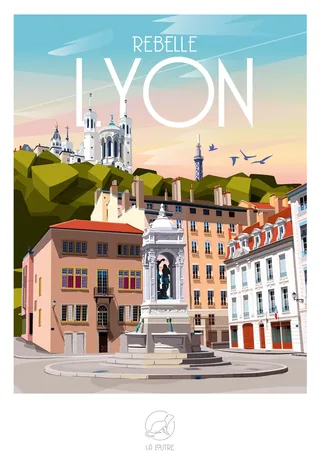 Puzzle Rebelle LYON - 1000 pièces from La Loutre – box 1 of 2