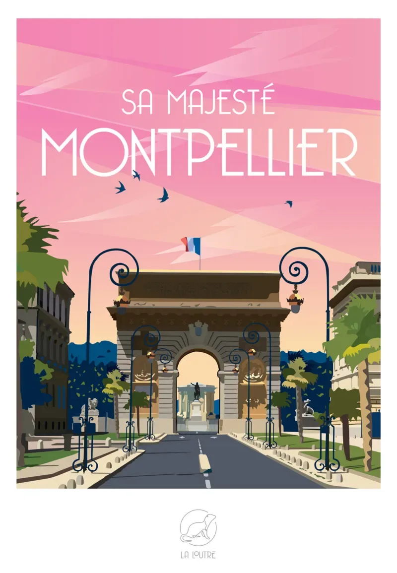 Puzzle Sa Majesté MONTPELLIER - 1000 pièces de La Loutre – boîte 1 sur 2