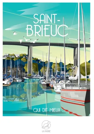 Puzzle SAINT-BRIEUC Qui Dit Mieux - 1000 pièces van La Loutre – doos 1 van 2